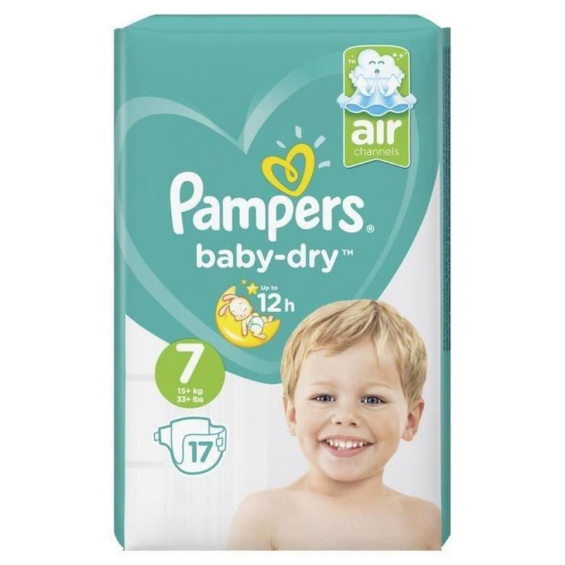 Pampers Baby-dry taille 7 15+Kg